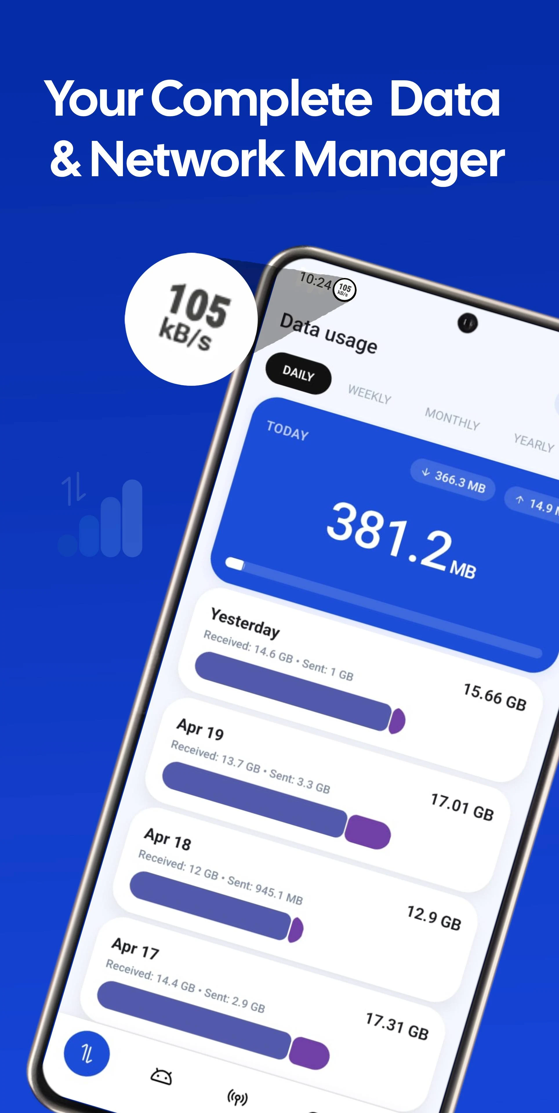 Data Usage Monitor &Speed Test screenshot